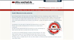 Desktop Screenshot of akku-wechsel.de