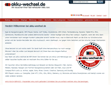 Tablet Screenshot of akku-wechsel.de